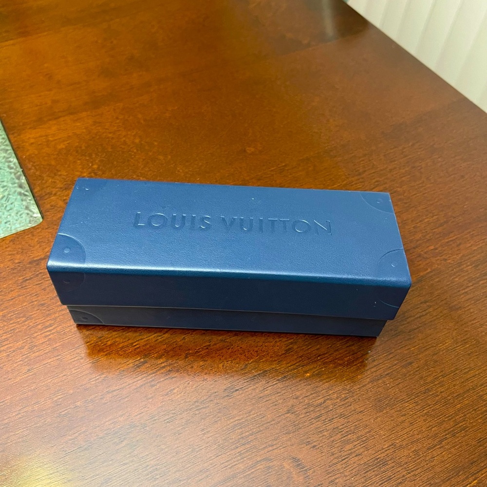 Louis Vuitton Sunglasses Case - Blue (EMPTY, Case Only)